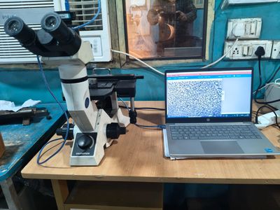 Testing lab — tensile testing setup